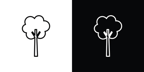 Tree icon vector, Symbol, logo illustrations