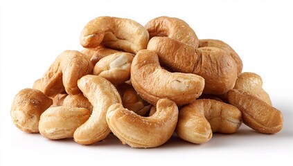 Fototapeta premium Dried cashew nuts. Macro shot. Raw snack