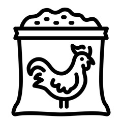 Chicken Feeding Icon