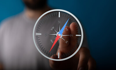 Find your direction.  Use this compass image for navigation, direction, and success themes.