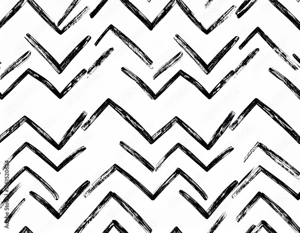 Poster Abstract Zigzag Pattern