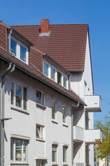 Moderne weisse Wohngebäude, Bremen, Deutschland