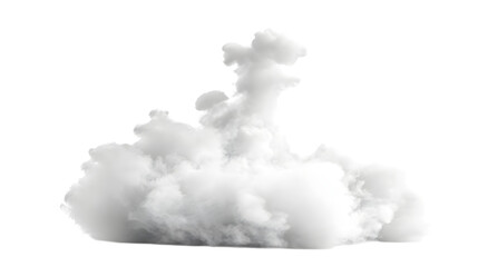 smoke from a chimney isolated on white background