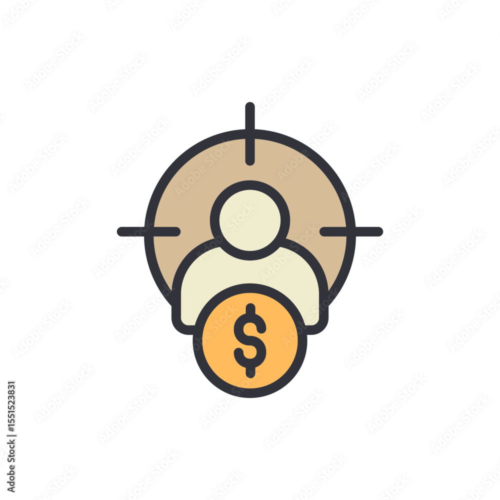 Aufkleber targeting customer income with precision targeting for market segmentation