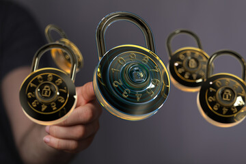 Secure your data with strong passwords and encryption.  Cybersecurity and online safety tips for...