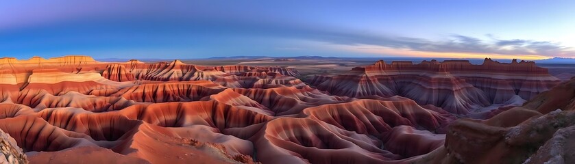 Dusk in the Badlands