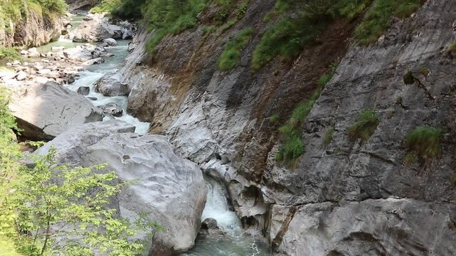 Val di Scalve, Bergamo Alpi Orobiche, Canyon sulla Via Mala, Italia