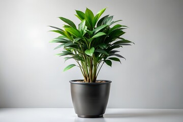 Obraz premium Lush Green Indoor Plant in Elegant Pot Perfect for Home Decor