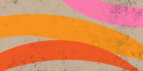 Creative concept of summer bright cover, card or poster in minimal style for corporate identity, branding, social media ads, promo. Modern design template in trendy geometric style