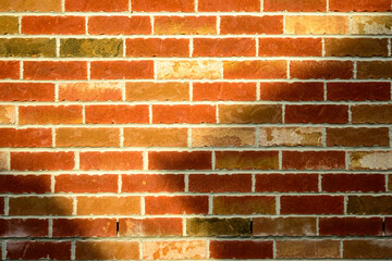 brick wall with shadows background