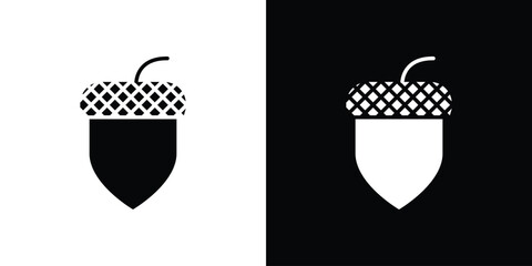 Acorn icon vector, Symbol, logo illustrations