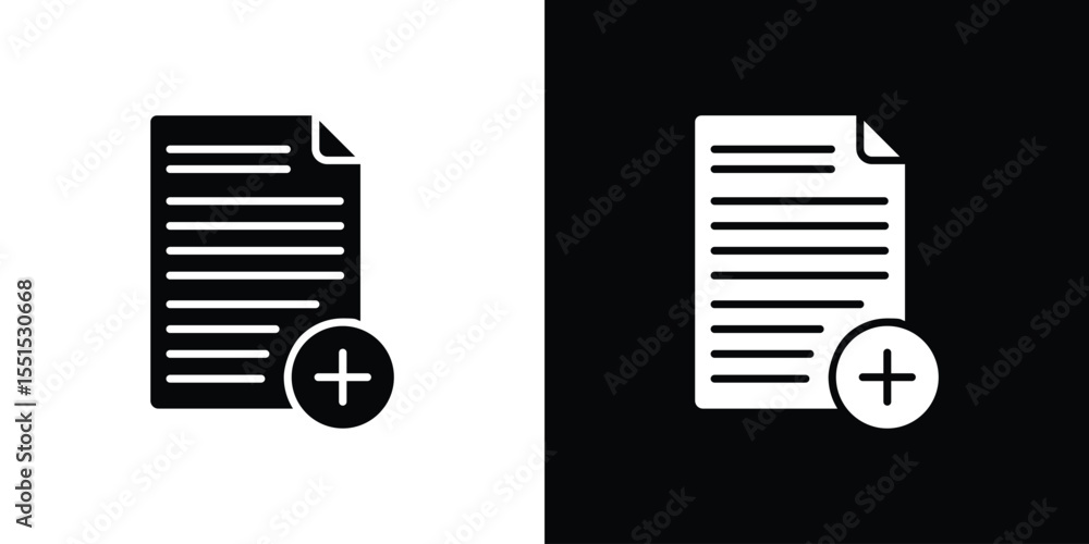 Poster add document icon. design for website and mobile apps.