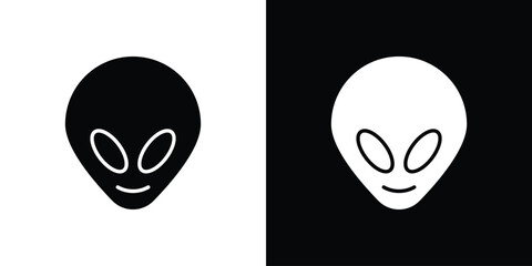 Alien icon vector, Symbol, logo illustrations