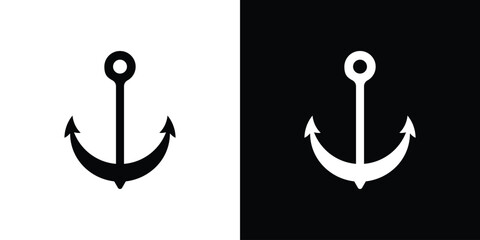 Anchor icon vector, Symbol, logo illustrations