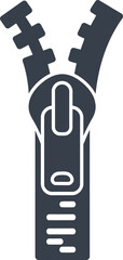 Zipper Icon: Fastener, Clothing Accessory & Secure Closure