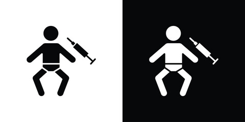 Baby Vaccination icon. Design for website and mobile apps.