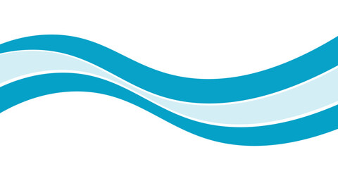 Blue and white business wave banner background. vector