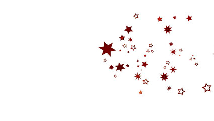 Red Star Burst on White Background