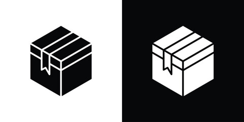 Boxes icon vector, Symbol, logo illustrations