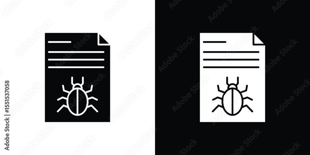 Poster bug report icon. design for website and mobile apps.