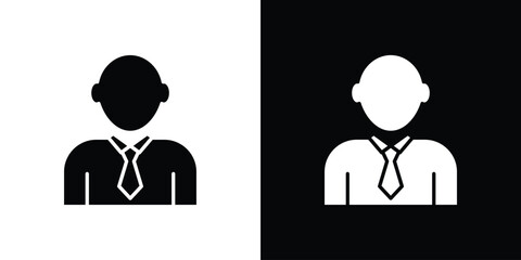 Businessman icon. Design for website and mobile apps.