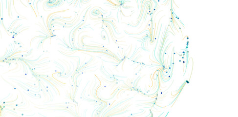 Soft teal and gold swirls with scattered dots. Perfect for website banners, presentations, or design projects.