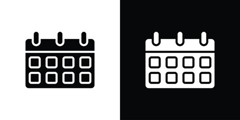 Calendar icon. Design for website and mobile apps.