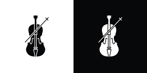 Cello icon vector, Symbol, logo illustrations © Ranveer