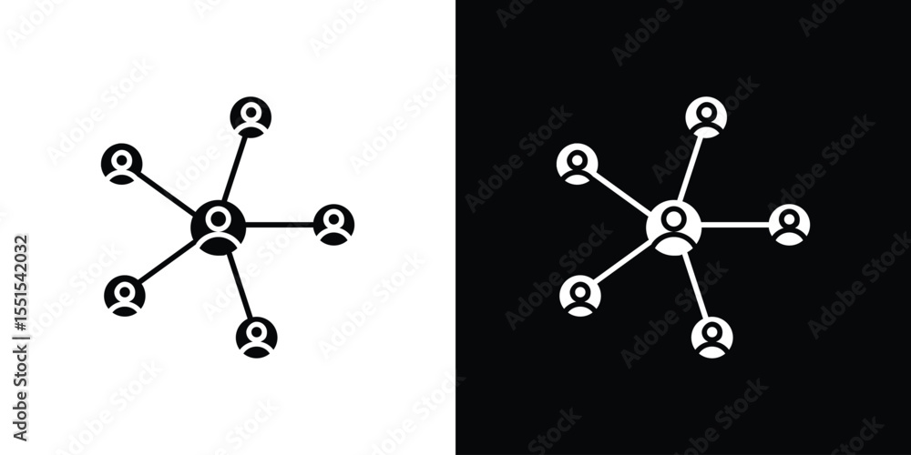 Poster chart network icon. design for website and mobile apps.
