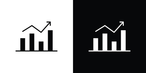 Chart icon vector, Symbol, logo illustrations