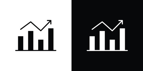 Chart icon vector, Symbol, logo illustrations