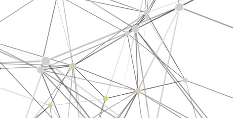 Obraz premium Abstract image of connected lines and dots, representing network, technology, or connection.