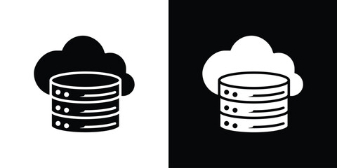 Cloud database icon vector, Symbol, logo illustrations