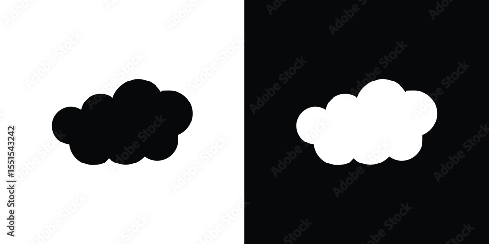 Poster clouds icon. design for website and mobile apps.