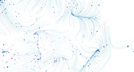 Abstract background with flowing lines and particles. Perfect for tech, science, or design projects.