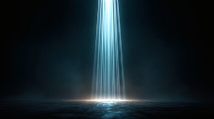 Beam of Light Shining in the Dark