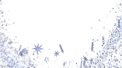 Beautiful winter background with silver stars perfect for holiday designs, cards, and more.