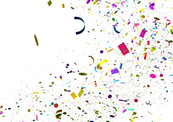 Vibrant confetti explosion background ideal for celebrations, parties, and festive designs.