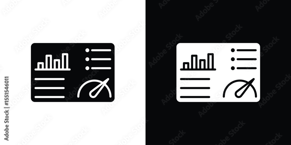 Poster Dashboard icon. Design for website and mobile apps.