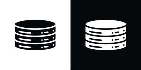 Database icon vector, Symbol, logo illustrations