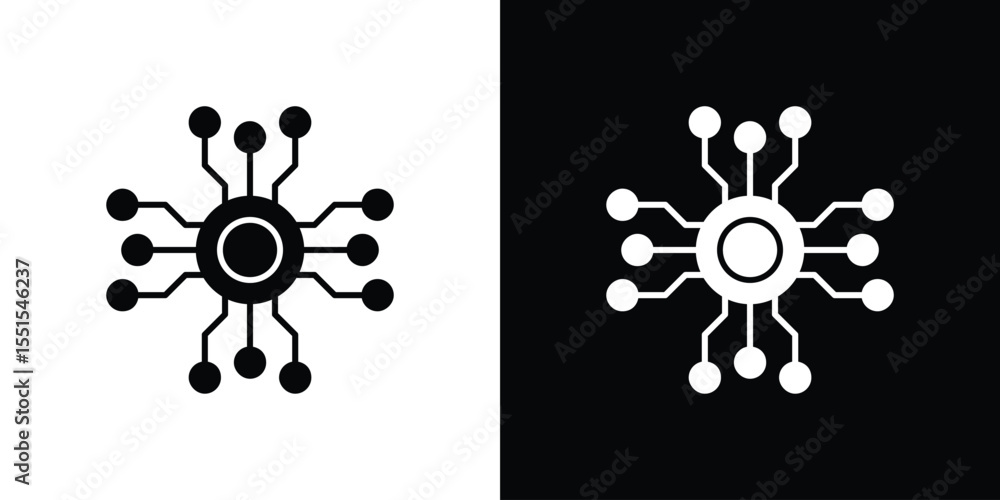 Poster decentralized icon. design for website and mobile apps.