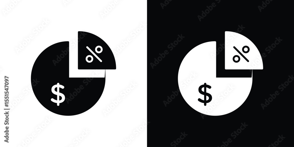Poster dividend yield icon. design for website and mobile apps.