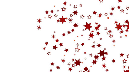 Red Star Background: Festive Sparkle