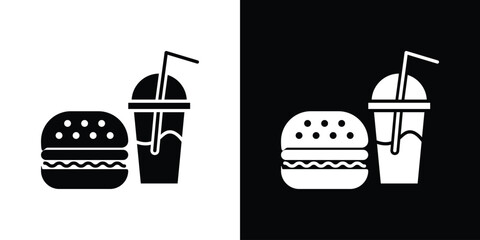Fast food icon. Design for website and mobile apps.