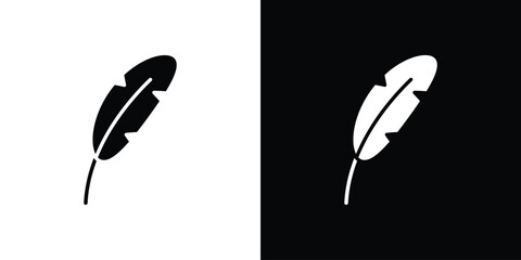 Feather icon vector, Symbol, logo illustrations