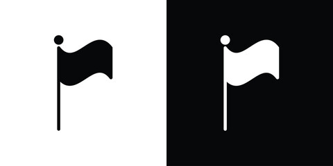 Flag icon vector, Symbol, logo illustrations