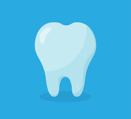 Flat style tooth vector icon set illustration.