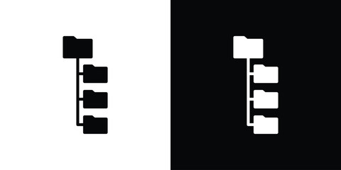 Folder tree icon. Design for website and mobile apps.