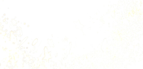 High-resolution image of an abstract white background featuring delicate light yellow splatters and droplets. Perfect for design projects.