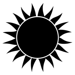 sun icon on-white-background